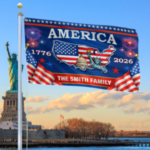 Premium Custom America 250th Anniversary Grommet Flag VPVC120156, America 250th Flag, America 250th Birthday, Best Gifts On Independence Day, Veterans Day. 1 1775368323658.png