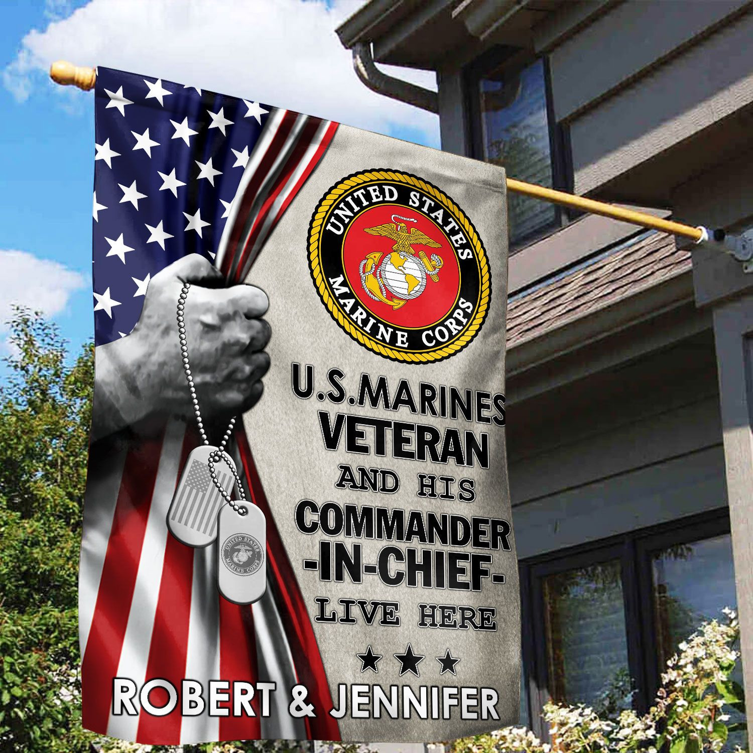 USMC Flag VPVC110503, Custom Name, Gift For Marine Veteran, American Flag, Patriotic Flag, Garden Flag, House Flag, Best Gifts On Father’s Day, Independence Day, Veterans Day. USMC Flag VPVC110503, Custom Name, Gift For Marine Veteran, American Flag, Patriotic Flag, Garden Flag, House Flag, Best Gifts On Father’s Day, Independence Day, Veterans Day.