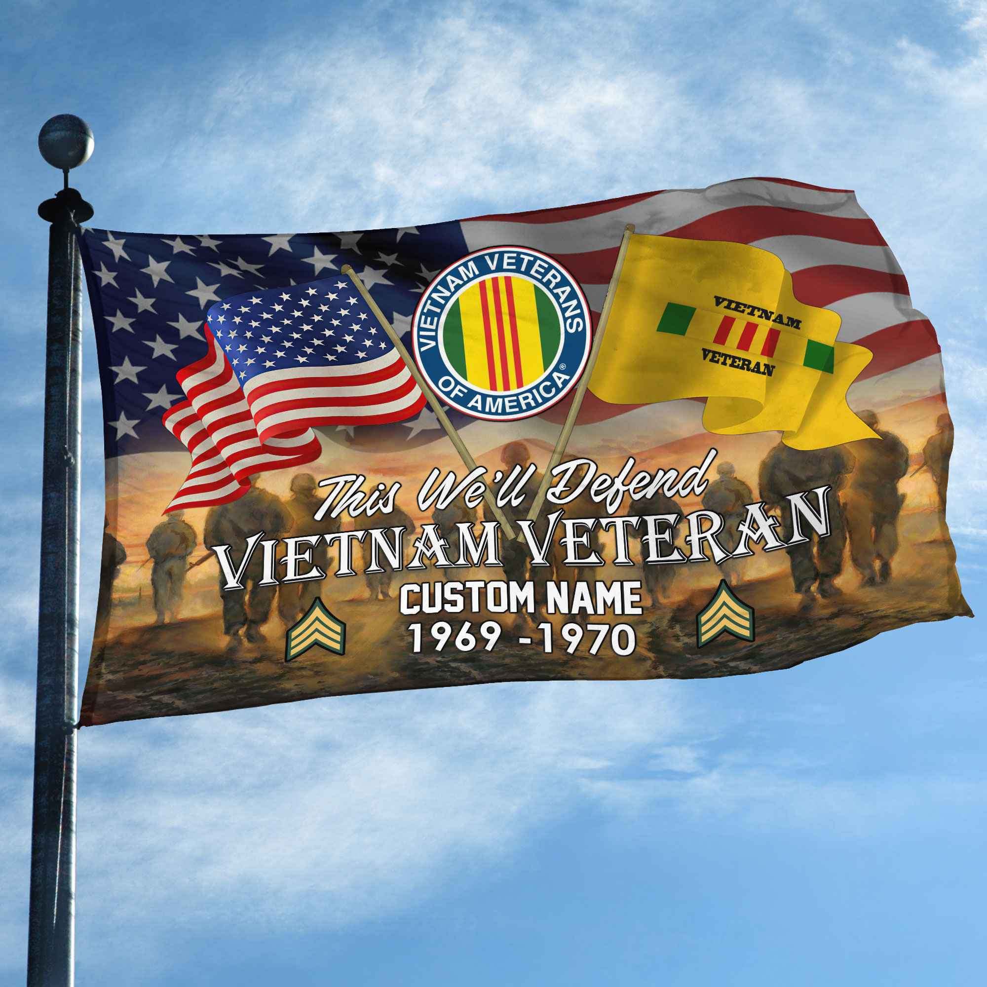 Unique Custom Name, Rank, Year, Vietnam Veteran Grommet Flag VPVC109106, Gifts For Vietnam Veteran, Gifts For Dad, For Husband, Best Gifts On Father’s Day, Independence Day, Veterans Day. Unique Custom Name, Rank, Year, Vietnam Veteran Grommet Flag VPVC109106, Gifts For Vietnam Veteran, Gifts For Dad, For Husband, Best Gifts On Father’s Day, Independence Day, Veterans Day.