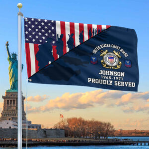 Premium Custom USCG Grommet Flag VPVC109505, Gifts For Coast Guard Veteran, Gifts For Dad, For Husband, Best Gifts On Father’s Day, Armed Forces Day, Independence Day, Veterans Day.