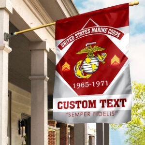 Premium Custom USMC Veteran Flag VPVC110903, Gift For Marine Veteran, American Flag, Patriotic Flag, Garden Flag, House Flag, Gifts On Father’s Day, Independence Day, Veterans Day.