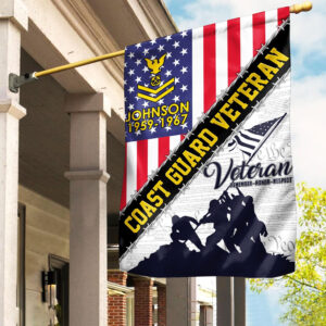 Premium Custom USCG Flag VPVC110105, Gifts For Coast Guard Veteran, American Flag, Patriotic Flag, Garden Flag, House Flag, Best Gifts On Father’s Day, Independence Day, Veterans Day.
