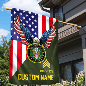 Premium Custom US Army Veteran Flag VPVC110801, Gift For Army Veteran, American Flag, Patriotic Flag, Garden Flag, House Flag, Gifts On Father’s Day, Independence Day, Veterans Day.