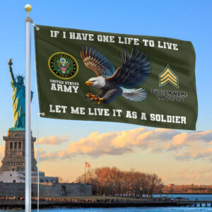Unique Custom US Army Grommet Flag VPVC108201, Gift For Army Veteran, Gifts For Dad, For Husband, Best Gifts On Father’s Day, Independence Day, Veterans Day.