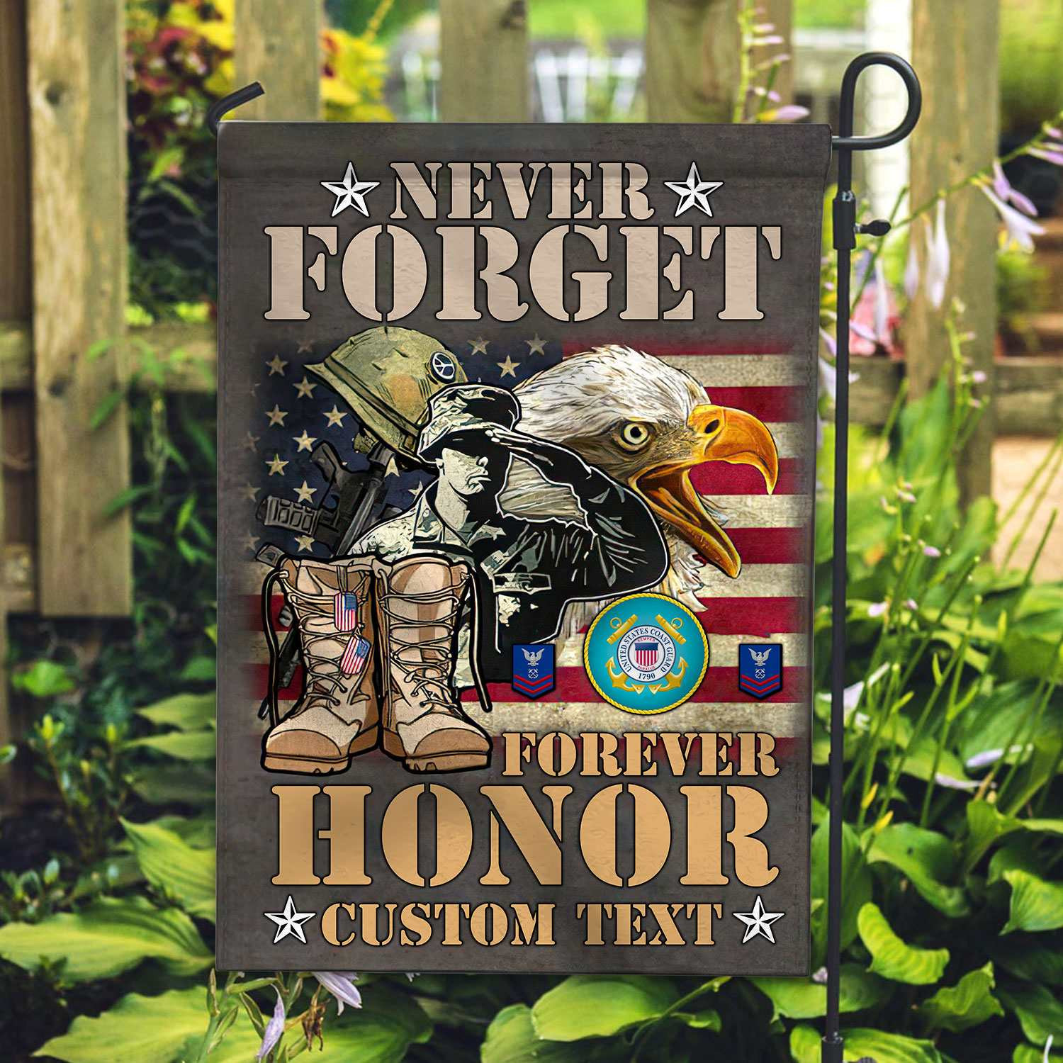 Premium Custom USCG Veteran Flag VPVC110705, Gift For Coast Guard Veteran, American Flag, Patriotic Flag, Garden Flag, House Flag Premium Custom USCG Veteran Flag VPVC110705, Gift For Coast Guard Veteran, American Flag, Patriotic Flag, Garden Flag, House Flag