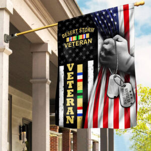Premium US Desert Storm Veteran Flag VPVC106501, Gift For Desert Storm Veteran, American Flag, Patriotic Flag, Garden Flag, House Flag