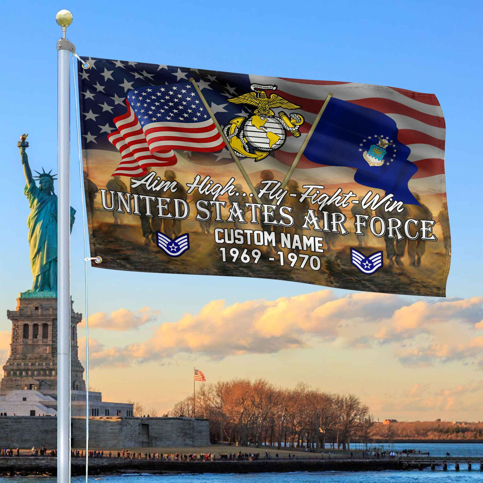 Unique Custom Name, Rank, Year, USAF Grommet Flag VPVC109104, Gifts For Airforce Veteran, Gifts For Dad, For Husband, Best Gifts On Father’s Day, Independence Day, Veterans Day. Unique Custom Name, Rank, Year, USAF Grommet Flag VPVC109104, Gifts For Airforce Veteran, Gifts For Dad, For Husband, Best Gifts On Father’s Day, Independence Day, Veterans Day.