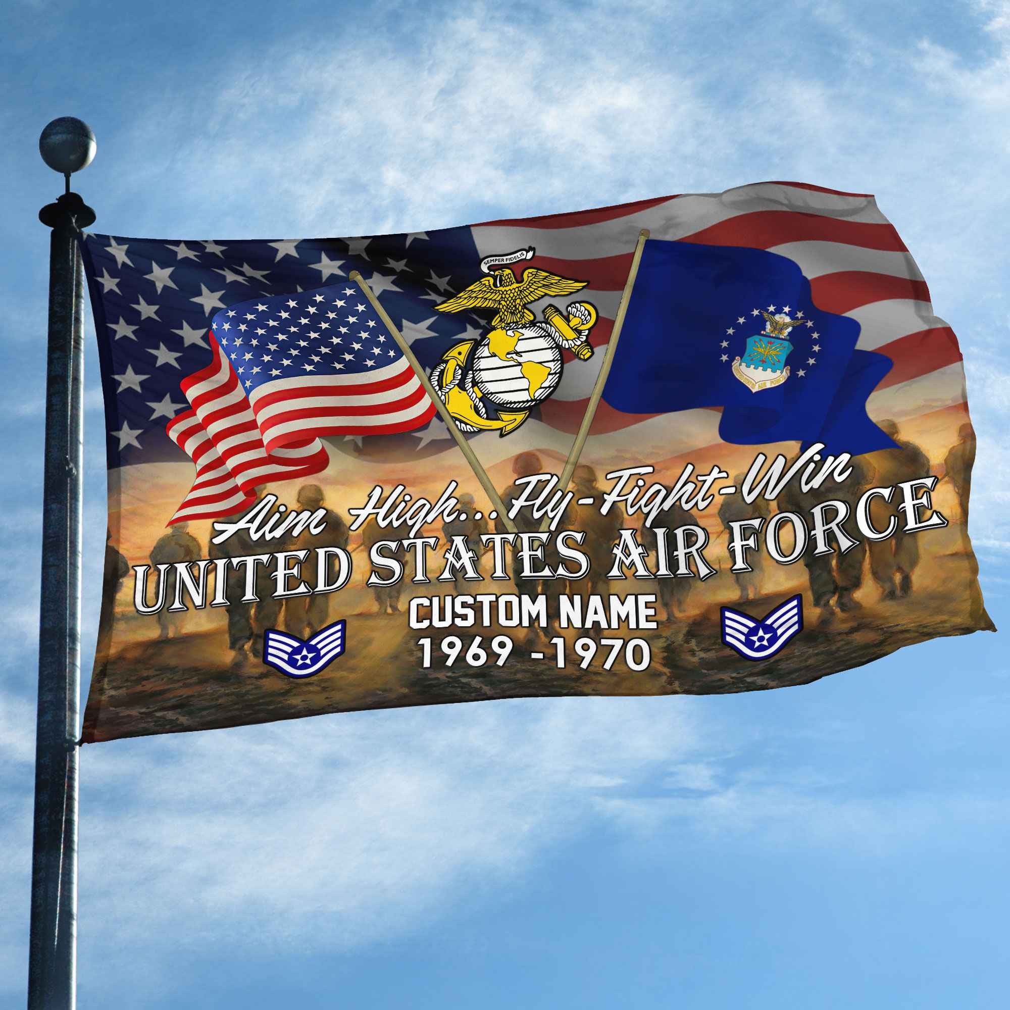 Unique Custom Name, Rank, Year, USAF Grommet Flag VPVC109104, Gifts For Airforce Veteran, Gifts For Dad, For Husband, Best Gifts On Father’s Day, Independence Day, Veterans Day. Unique Custom Name, Rank, Year, USAF Grommet Flag VPVC109104, Gifts For Airforce Veteran, Gifts For Dad, For Husband, Best Gifts On Father’s Day, Independence Day, Veterans Day.