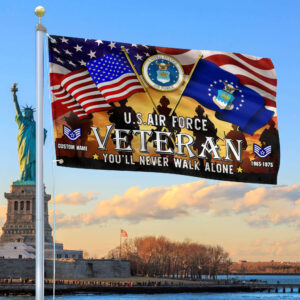 Premium Custom USAF Grommet Flag, Gift For Air Force Veteran VPVC106604, Gifts For Dad, For Husband, Best Gifts On Father’s Day, Independence Day, Veterans Day.