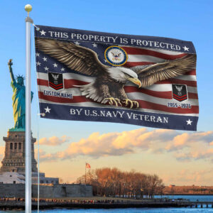Unique Custom Name, Rank, Year, US Navy Grommet Flag VPVC108502, Gifts For Navy Veteran, Gifts For Dad, For Husband, Best Gifts On Father’s Day, Independence Day, Veterans Day.