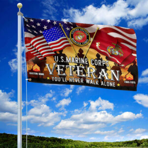 Premium Custom USMC Grommet Flag, Gift For Marine Veteran VPVC106603, Gifts For Dad, For Husband, Best Gifts On Father's Day, Independence Day, Veterans Day. 1 1741234825293.jpg