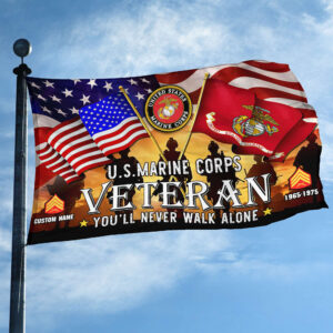 Premium Custom USMC Grommet Flag, Gift For Marine Veteran VPVC106603, Gifts For Dad, For Husband, Best Gifts On Father's Day, Independence Day, Veterans Day. 2 1741234825304.jpg