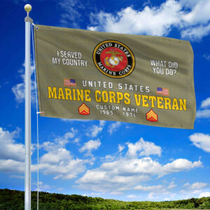 Unique Custom Name, Rank, Year, USMC Grommet Flag VPVC106711, Gift For Marine Veteran, Gifts For Dad, For Husband, Best Gifts On Father's Day, Independence Day, Veterans Day. 2 1741236764771.jpg