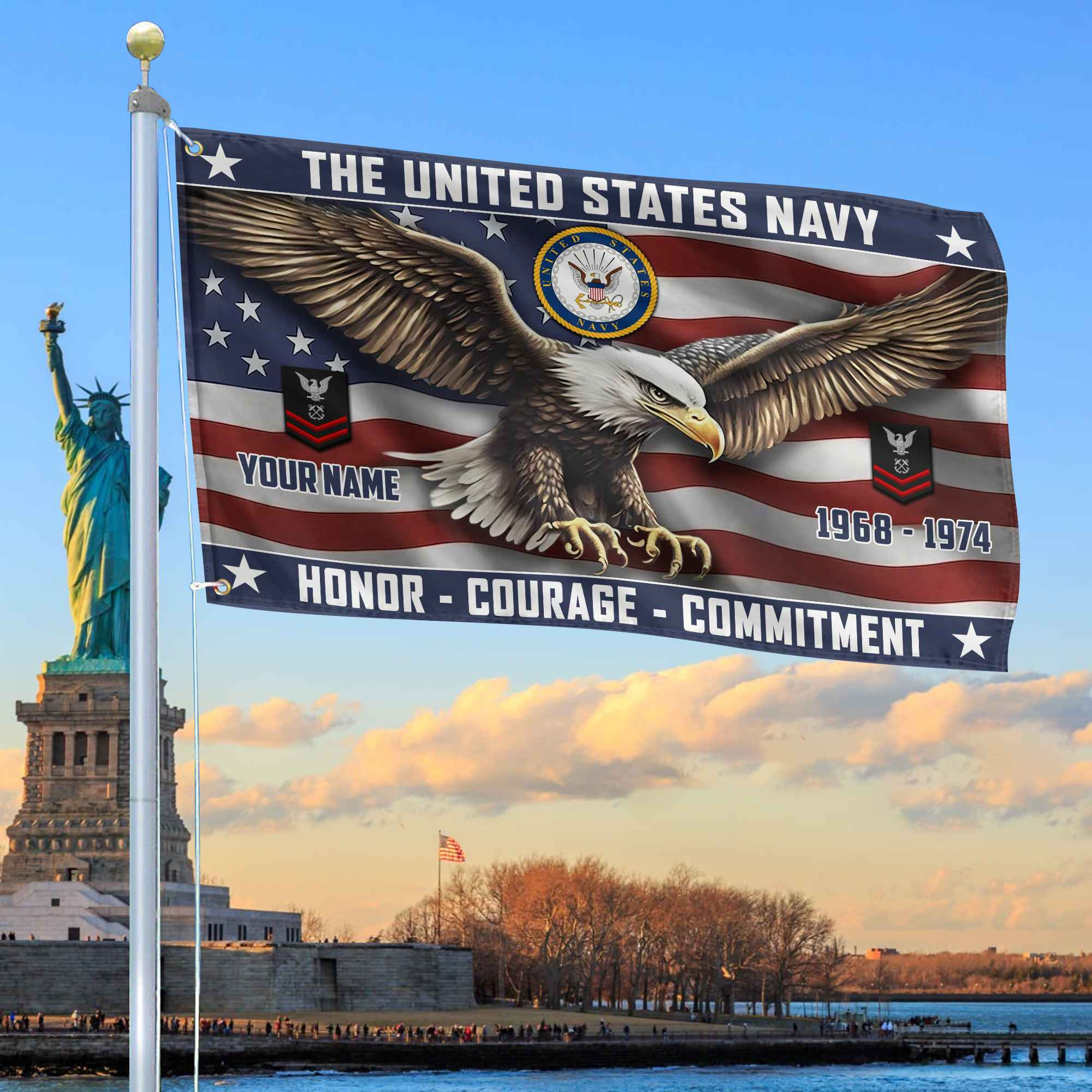 US Navy Custom Grommet Flag VPVC105402, Gifts For Navy Veteran, Best Gifts On Father’s Day, Armed Forces Day, Independence Day, Veterans Day. US Navy Custom Grommet Flag VPVC105402, Gifts For Navy Veteran, Best Gifts On Father’s Day, Armed Forces Day, Independence Day, Veterans Day.