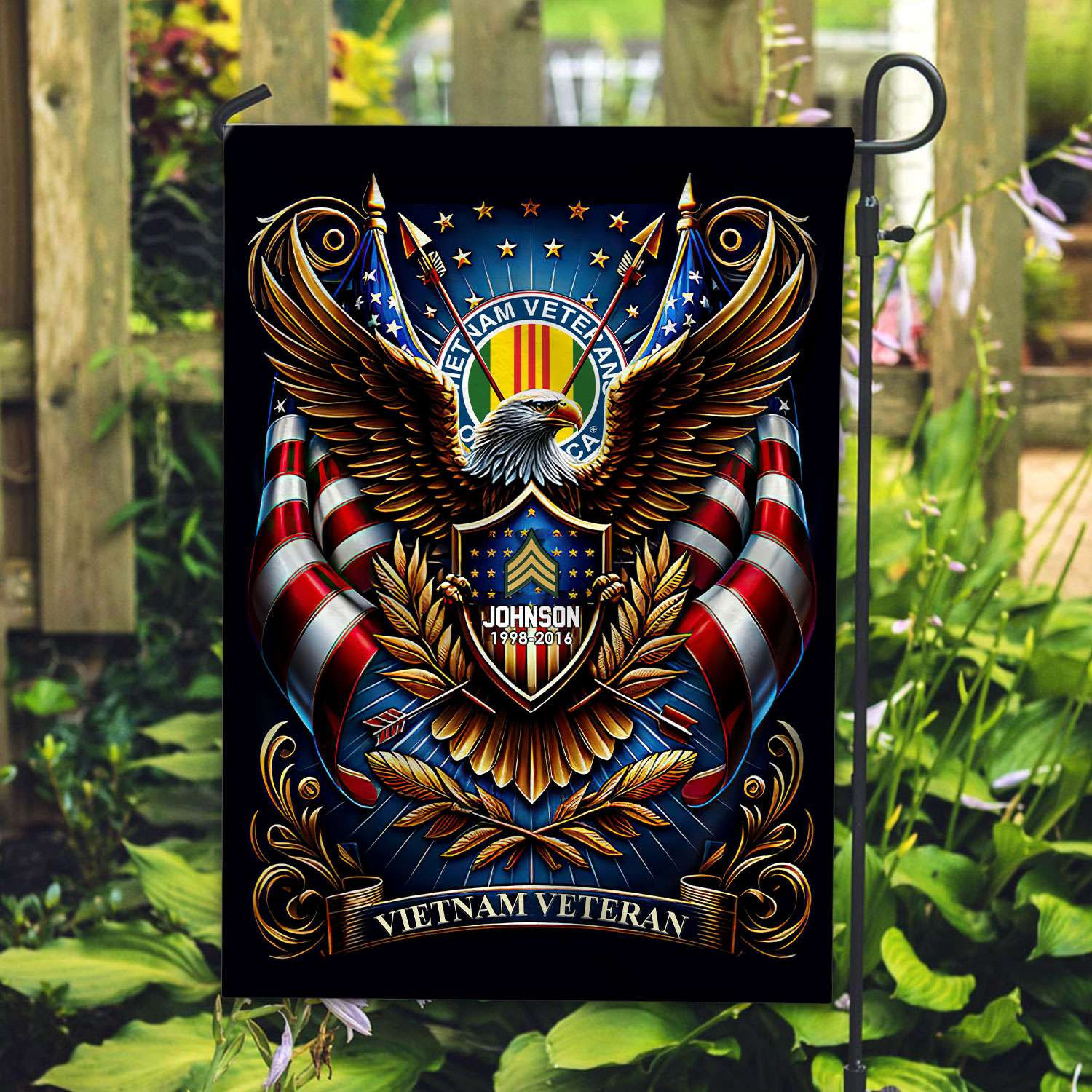 Vietnam Veteran Flag VPVC110406, Custom Name, Rank, Year, Gift For Vietnam Veteran, American Flag, Patriotic Flag, Garden Flag, House Flag, Best Gifts On Father’s Day, Independence Day, Veterans Day. Vietnam Veteran Flag VPVC110406, Custom Name, Rank, Year, Gift For Vietnam Veteran, American Flag, Patriotic Flag, Garden Flag, House Flag, Best Gifts On Father’s Day, Independence Day, Veterans Day.