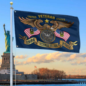 Premium Pesonalized US Navy Veteran Flag BPVC300810