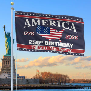 Premium Custom America 250th Anniversary Grommet Flag VPVC120079, America 250th Flag, America 250th Birthday, Best Gifts On Independence Day, Veterans Day.