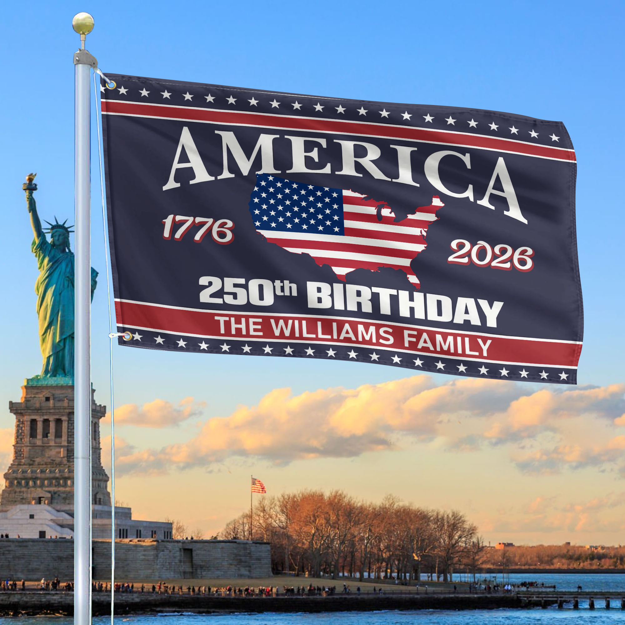 Premium Custom America 250th Anniversary Grommet Flag VPVC120079, America 250th Flag, America 250th Birthday, Best Gifts On Independence Day, Veterans Day. Premium Custom America 250th Anniversary Grommet Flag VPVC120079, America 250th Flag, America 250th Birthday, Best Gifts On Independence Day, Veterans Day.