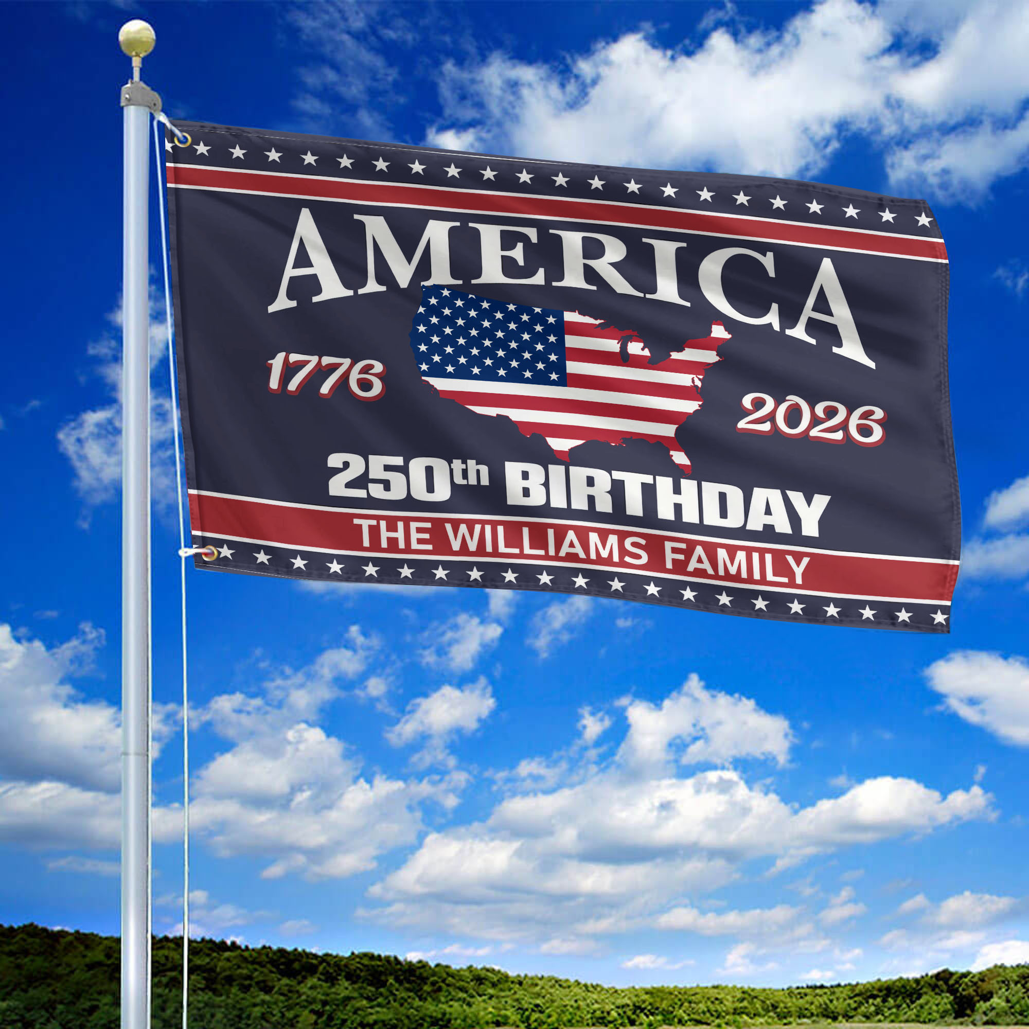 Premium Custom America 250th Anniversary Grommet Flag VPVC120079, America 250th Flag, America 250th Birthday, Best Gifts On Independence Day, Veterans Day. Premium Custom America 250th Anniversary Grommet Flag VPVC120079, America 250th Flag, America 250th Birthday, Best Gifts On Independence Day, Veterans Day.