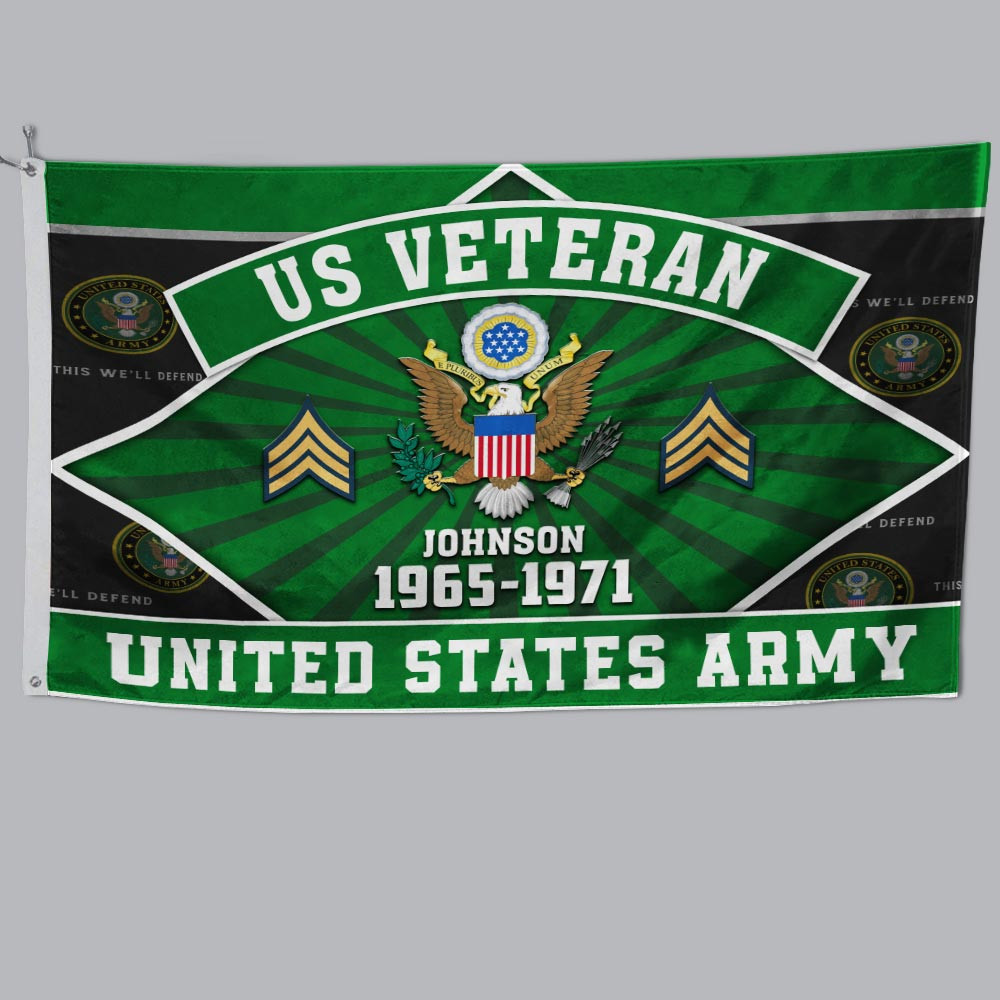 Premium Custom Name, Rank, Year US Army Grommet Flag BPVC170310, Gifts For Army Veteran, Gifts For Dad, For Husband, Best Gifts On Father’s Day, Independence Day, Veterans Day. Premium Custom Name, Rank, Year US Army Grommet Flag BPVC170310, Gifts For Army Veteran, Gifts For Dad, For Husband, Best Gifts On Father’s Day, Independence Day, Veterans Day.