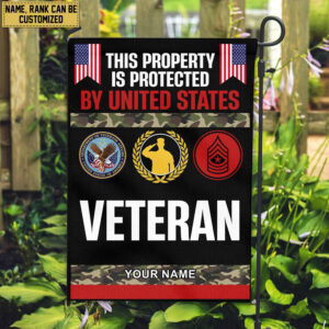 US Veteran Personalized American Flag, Gift For US Veteran, US Veteran Grommet Flag, Garden Flag, House Flag VPVC103607 1 1716533979164.jpg