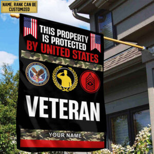US Veteran Personalized American Flag, Gift For US Veteran, US Veteran Grommet Flag, Garden Flag, House Flag VPVC103607 2 1716533979154.jpg