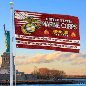 Premium Custom USMC Grommet Flag VPVC109203, Gifts For Marine Veteran, Best Gifts On Father’s Day, Armed Forces Day, Independence Day, Veterans Day.