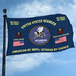 Premium Custom Name, Rank, Year, US Seabees Grommet Flag VPVC108109, Gift For Seabees Veteran, Gifts For Dad, For Husband, Best Gifts On Father's Day, Independence Day, Veterans Day. 2 1741331984284.jpg