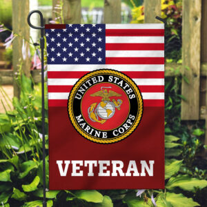 Premium USMC Veteran Flag VPVC111903, Custom Name, Rank, Year, Gift For Marine Veteran, American Flag, Patriotic Flag, Garden Flag, House Flag, Gifts On Father's Day, Independence Day, Veterans Day. 2 1743146424795.jpg
