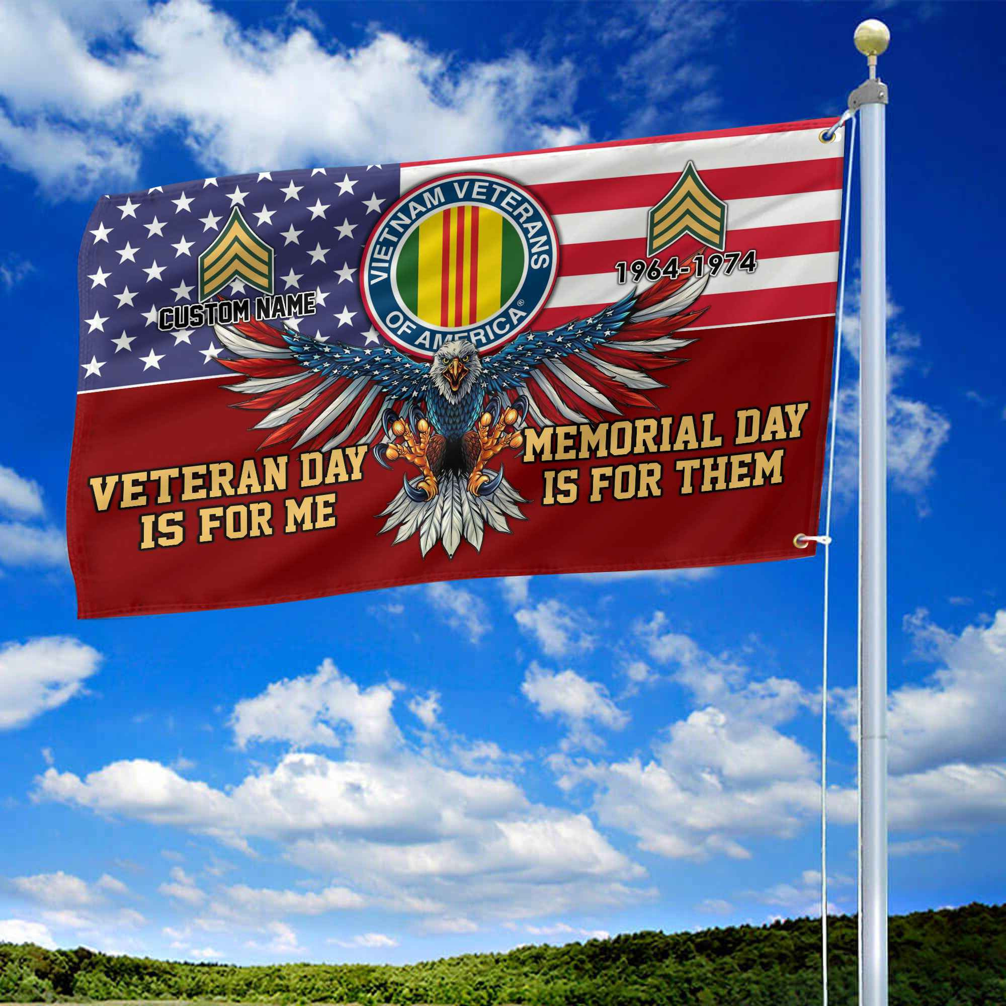 Vietnam Veteran Custom Grommet Flag VPVC106806, Gifts For Vietnam Veteran, Best Gifts On Father’s Day, Armed Forces Day, Independence Day, Veterans Day. Vietnam Veteran Custom Grommet Flag VPVC106806, Gifts For Vietnam Veteran, Best Gifts On Father’s Day, Armed Forces Day, Independence Day, Veterans Day.