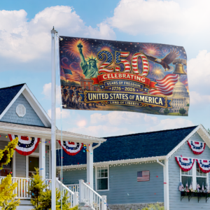 Premium America 250th Anniversary Grommet Flag VPVC120158, America 250th Flag, America 250th Birthday, Best Gifts On Independence Day, Veterans Day. 2 1775368336229.png