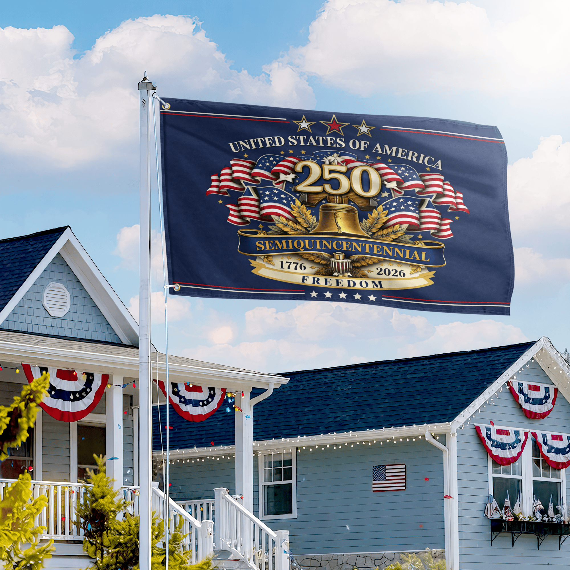 Premium America 250th Anniversary Grommet Flag VPVC120170, America 250th Flag, America 250th Birthday, Best Gifts On Independence Day, Veterans Day. Premium America 250th Anniversary Grommet Flag VPVC120170, America 250th Flag, America 250th Birthday, Best Gifts On Independence Day, Veterans Day.