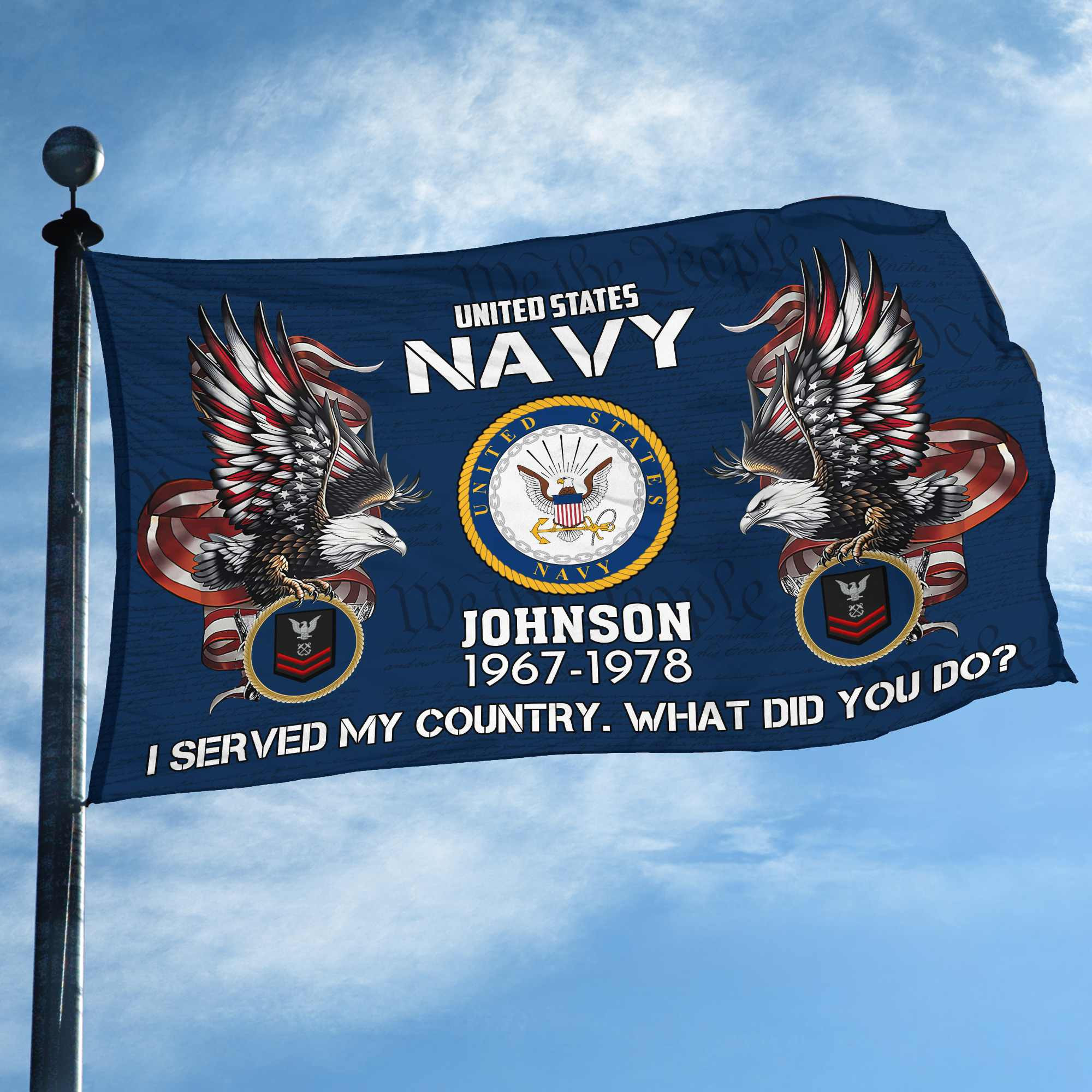 Premium Custom US Navy Grommet Flag VPVC108402, Gifts For Navy Veteran, Gifts For Dad, For Husband, Best Gifts On Father’s Day, Armed Forces Day, Independence Day, Veterans Day. Premium Custom US Navy Grommet Flag VPVC108402, Gifts For Navy Veteran, Gifts For Dad, For Husband, Best Gifts On Father’s Day, Armed Forces Day, Independence Day, Veterans Day.