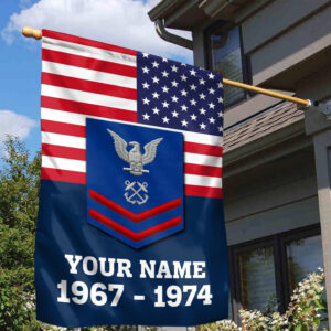 Premium USCG Veteran Flag VPVC111905, Custom Name, Rank, Year, Gift For Coast Guard Veteran, American Flag, Patriotic Flag, Garden Flag, House Flag, Gifts On Father's Day, Independence Day, Veterans Day. 1 1743146636695.jpg
