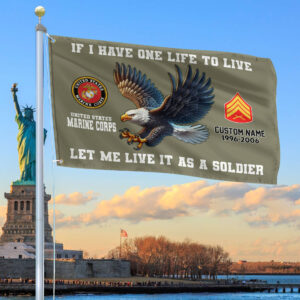 Unique Custom USMC Grommet Flag VPVC108211, Gift For Marine Veteran, Gifts For Dad, For Husband, Best Gifts On Father’s Day, Independence Day, Veterans Day.