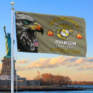 USMC Custom Grommet Flag VPVC108811, Gifts For Marine Veteran, Best Gifts On Father’s Day, Armed Forces Day, Independence Day, Veterans Day.