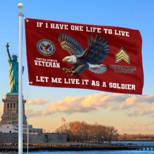 Unique Custom US Veteran Grommet Flag VPVC108207, Gift For US Veteran, Gifts For Dad, For Husband, Best Gifts On Father’s Day, Independence Day, Veterans Day.