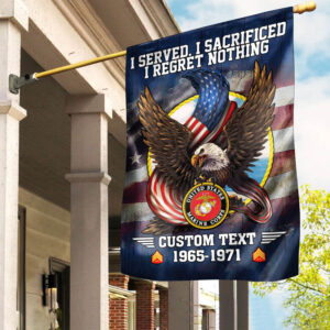 Premium Custom USMC Flag VPVC110603, Gift For Marine Veteran, American Flag, Patriotic Flag, Garden Flag, House Flag