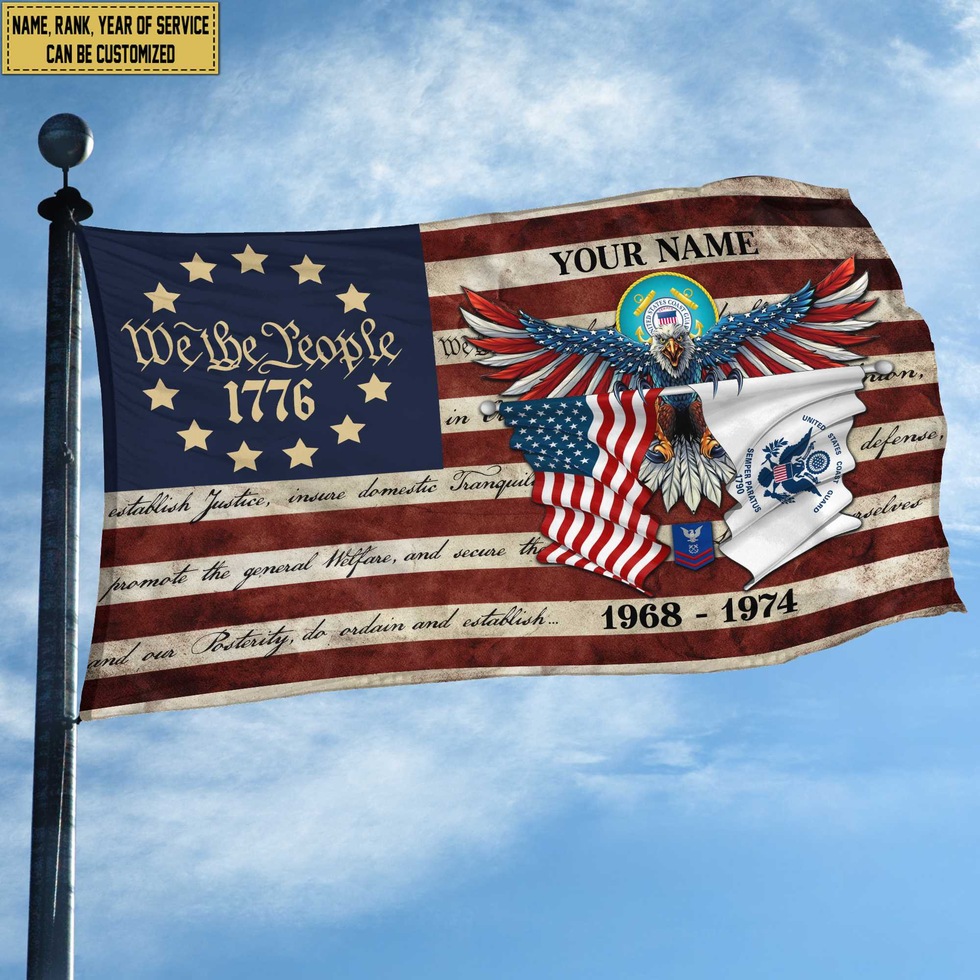 Premium Custom USCG Grommet Flag VPVC105205, Gift For Coast Guard Veteran, Best Gifts On Father’s Day, Memorial Day, Independence Day, Veterans Day. Premium Custom USCG Grommet Flag VPVC105205, Gift For Coast Guard Veteran, Best Gifts On Father’s Day, Memorial Day, Independence Day, Veterans Day.