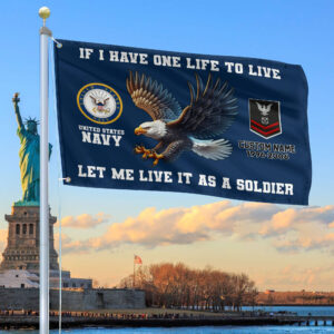 Unique Custom US Navy Grommet Flag VPVC108202, Gift For Navy Veteran, Gifts For Dad, For Husband, Best Gifts On Father’s Day, Independence Day, Veterans Day.