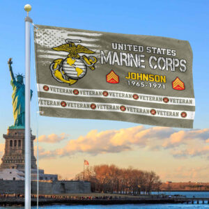 Premium Custom USMC Grommet Flag VPVC109211, Gifts For Marine Veteran, Best Gifts On Father’s Day, Armed Forces Day, Independence Day, Veterans Day.