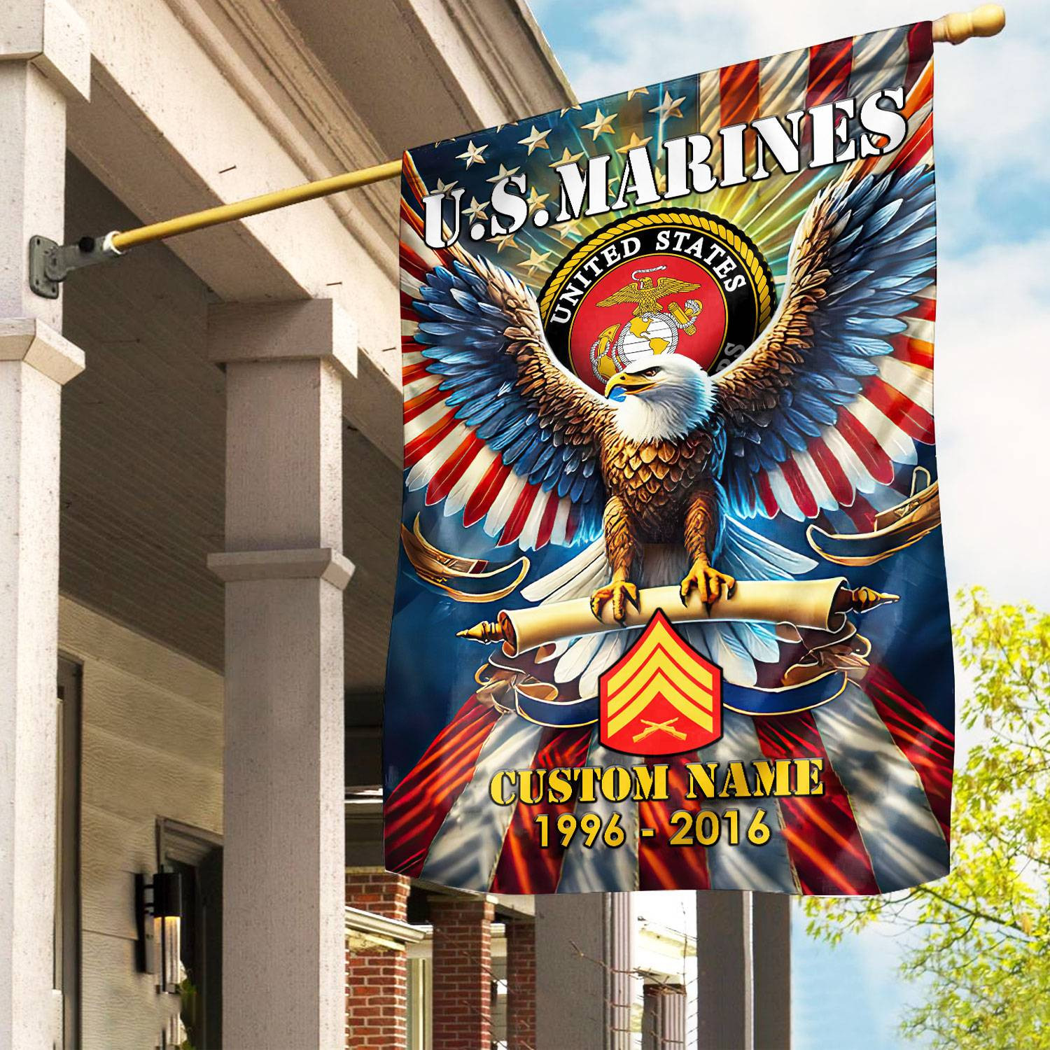 Premium Custom Name, Rank USMC Flag VPVC110303, Gift For Marine Veteran, American Flag, Patriotic Flag, Garden Flag, House Flag, Best Gifts On Father’s Day, Independence Day, Veterans Day. Premium Custom Name, Rank USMC Flag VPVC110303, Gift For Marine Veteran, American Flag, Patriotic Flag, Garden Flag, House Flag, Best Gifts On Father’s Day, Independence Day, Veterans Day.