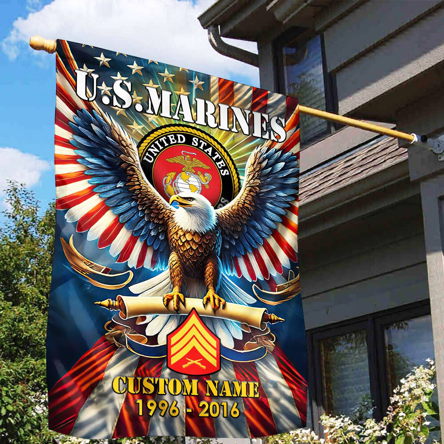 Premium Custom Name, Rank USMC Flag VPVC110303, Gift For Marine Veteran, American Flag, Patriotic Flag, Garden Flag, House Flag, Best Gifts On Father’s Day, Independence Day, Veterans Day. Premium Custom Name, Rank USMC Flag VPVC110303, Gift For Marine Veteran, American Flag, Patriotic Flag, Garden Flag, House Flag, Best Gifts On Father’s Day, Independence Day, Veterans Day.
