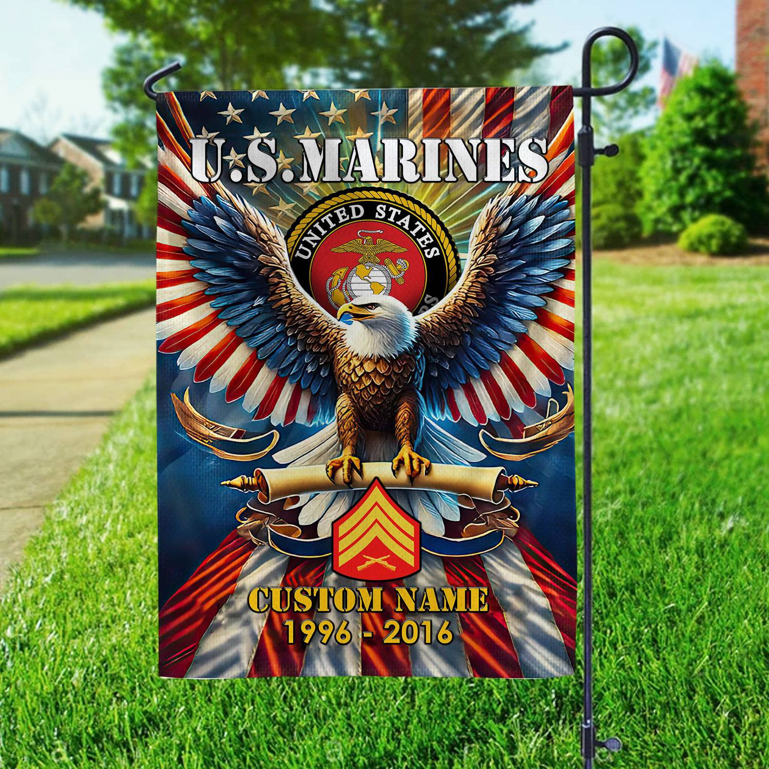 Premium Custom Name, Rank USMC Flag VPVC110303, Gift For Marine Veteran, American Flag, Patriotic Flag, Garden Flag, House Flag, Best Gifts On Father’s Day, Independence Day, Veterans Day. Premium Custom Name, Rank USMC Flag VPVC110303, Gift For Marine Veteran, American Flag, Patriotic Flag, Garden Flag, House Flag, Best Gifts On Father’s Day, Independence Day, Veterans Day.