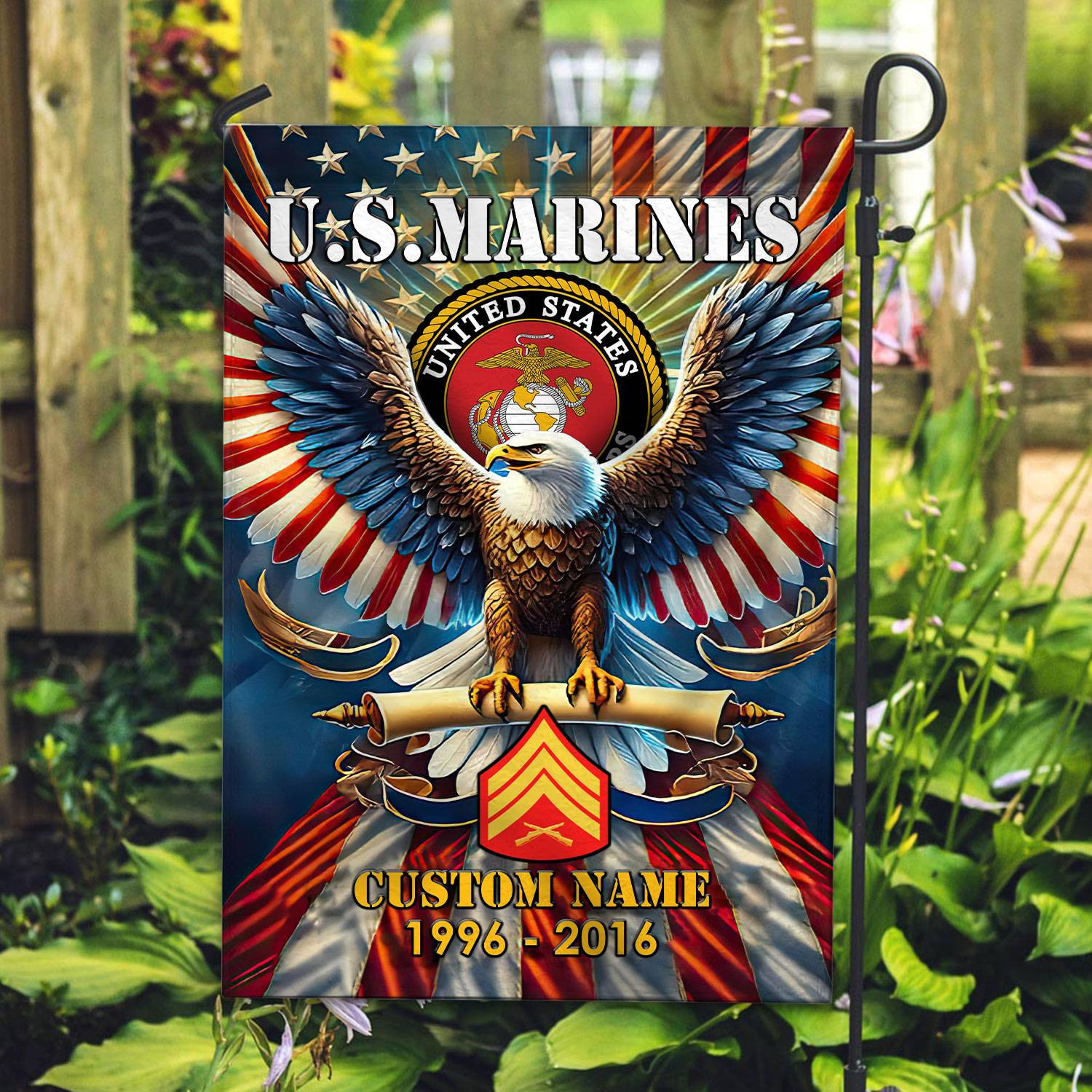 Premium Custom Name, Rank USMC Flag VPVC110303, Gift For Marine Veteran, American Flag, Patriotic Flag, Garden Flag, House Flag, Best Gifts On Father’s Day, Independence Day, Veterans Day. Premium Custom Name, Rank USMC Flag VPVC110303, Gift For Marine Veteran, American Flag, Patriotic Flag, Garden Flag, House Flag, Best Gifts On Father’s Day, Independence Day, Veterans Day.