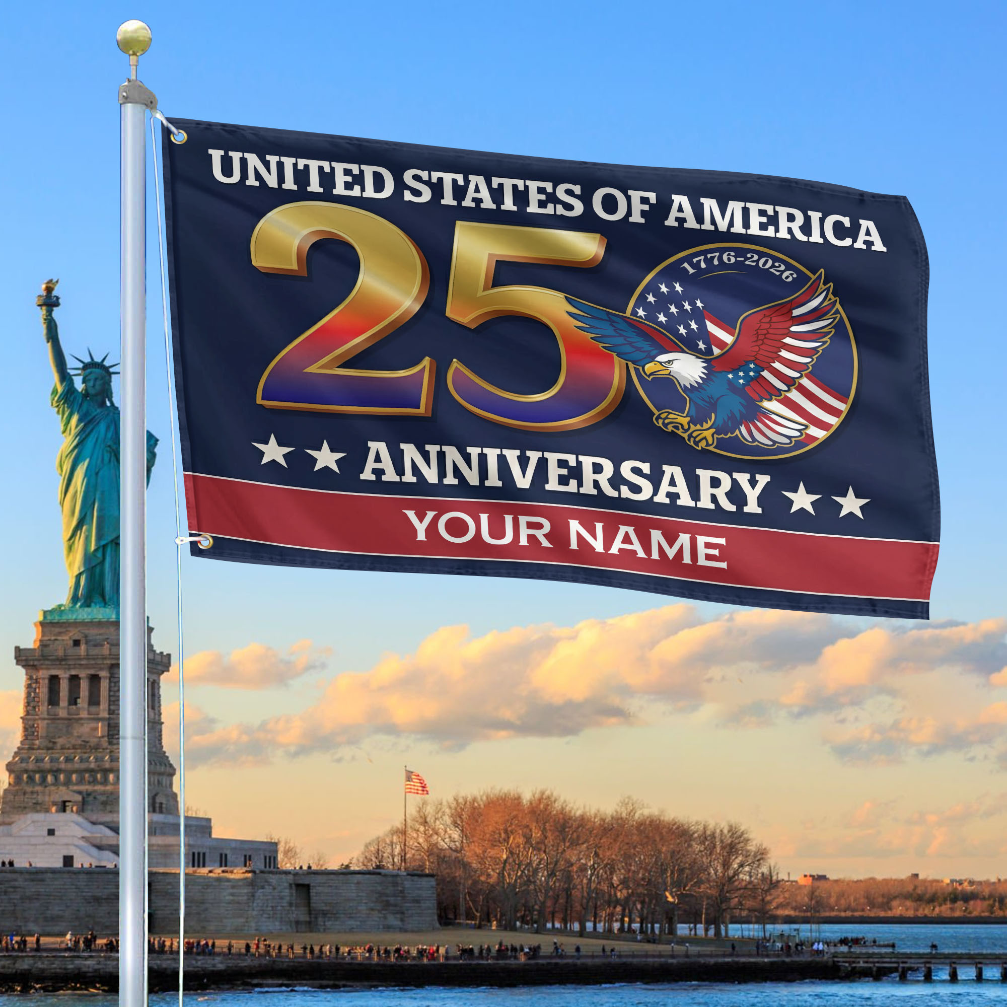Premium Custom America 250th Anniversary Grommet Flag VPVC120091, America 250th Flag, America 250th Birthday, Best Gifts On Independence Day, Veterans Day. Premium Custom America 250th Anniversary Grommet Flag VPVC120091, America 250th Flag, America 250th Birthday, Best Gifts On Independence Day, Veterans Day.