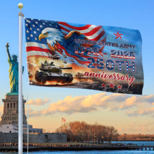 Premium 250th Anniversary Of The Army Grommet Flag VPVC120028, Gifts For Army Veteran, Best Gifts On Father’s Day, Veterans Day.