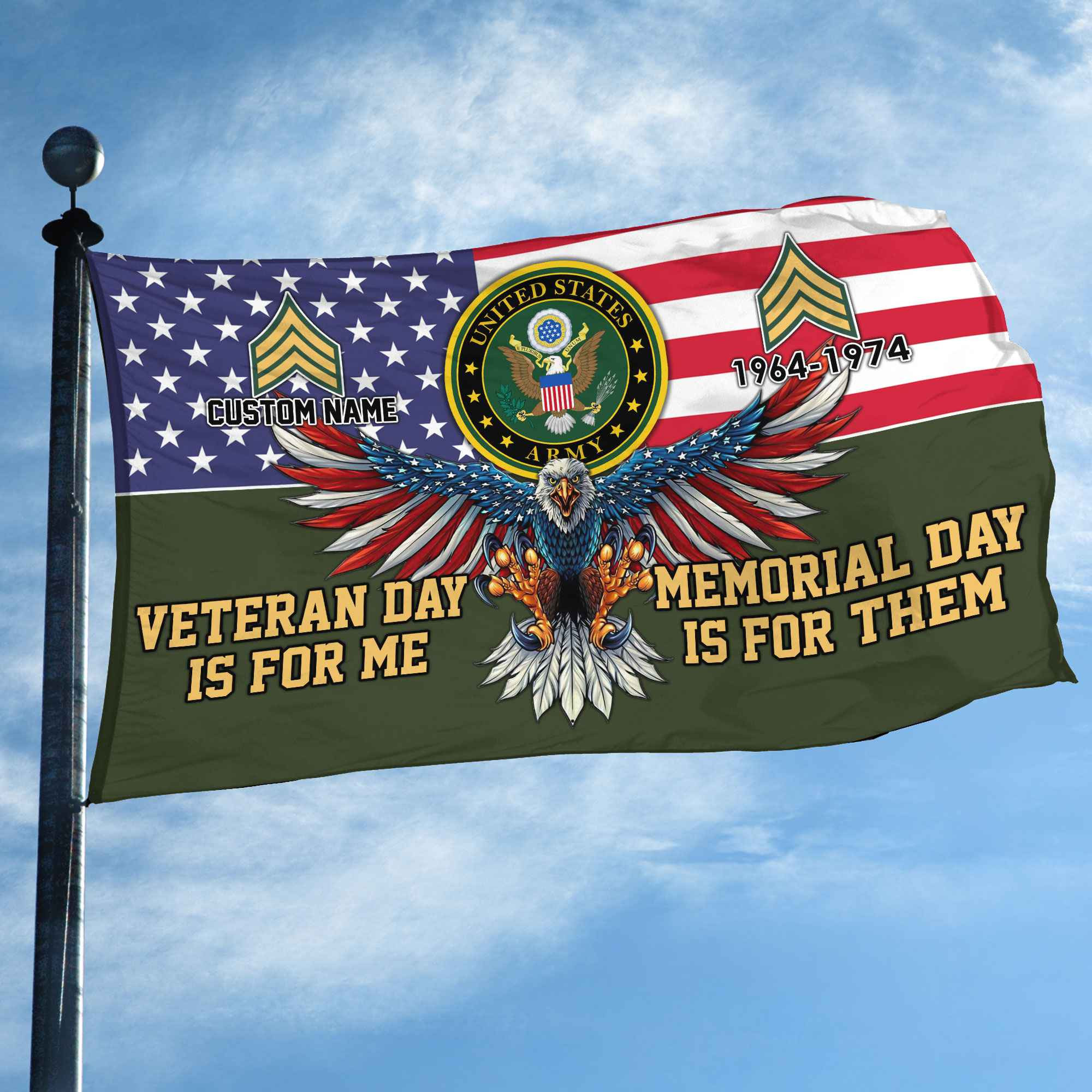 US Army Custom Grommet Flag VPVC106801, Gifts For Army Veteran, Best Gifts On Father’s Day, Armed Forces Day, Independence Day, Veterans Day. US Army Custom Grommet Flag VPVC106801, Gifts For Army Veteran, Best Gifts On Father’s Day, Armed Forces Day, Independence Day, Veterans Day.