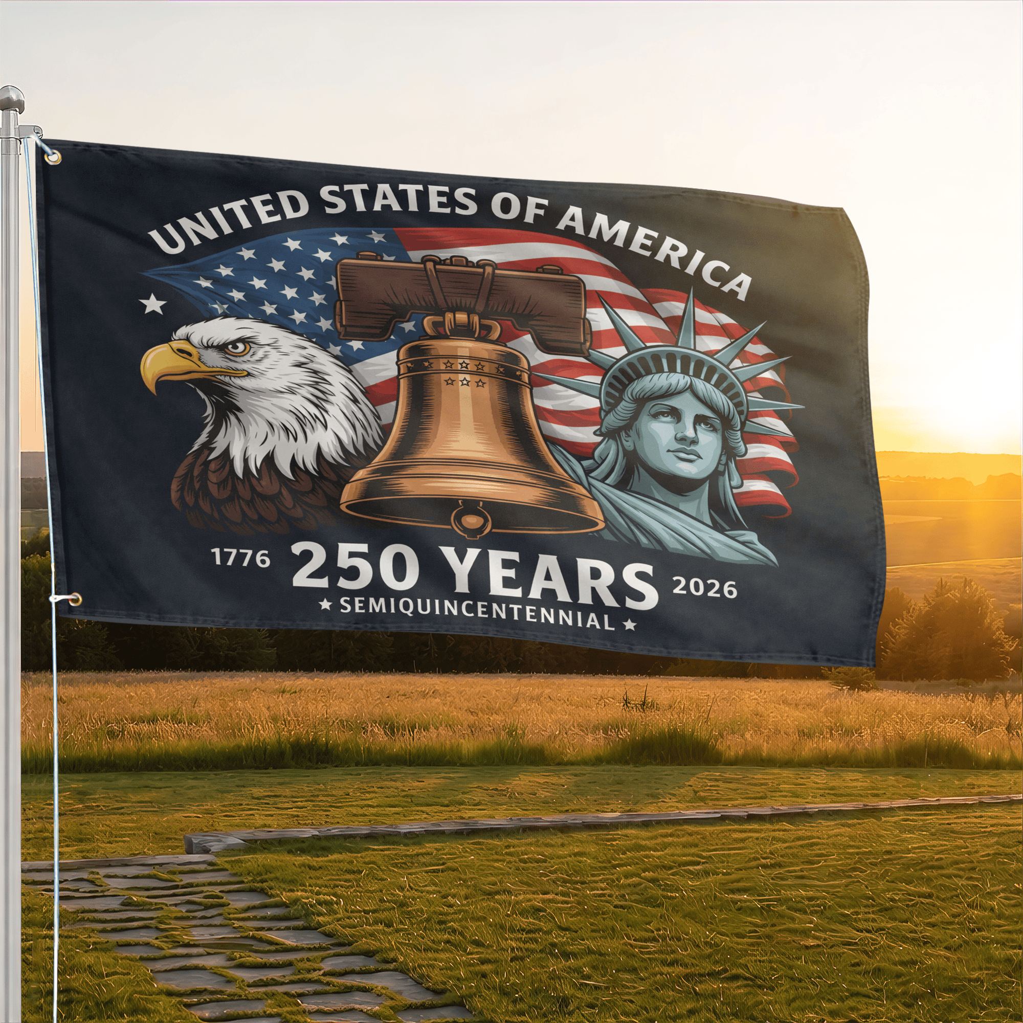 Premium America 250th Anniversary Grommet Flag VPVC120177, America 250th Flag, America 250th Birthday, Best Gifts On Independence Day, Veterans Day. Premium America 250th Anniversary Grommet Flag VPVC120177, America 250th Flag, America 250th Birthday, Best Gifts On Independence Day, Veterans Day.