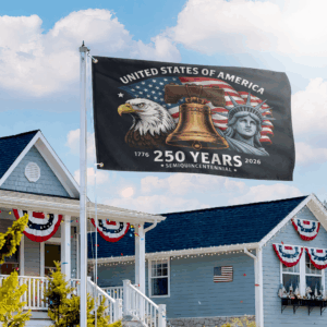 Premium America 250th Anniversary Grommet Flag VPVC120177, America 250th Flag, America 250th Birthday, Best Gifts On Independence Day, Veterans Day. 2 1775997902276.png